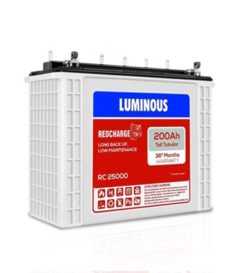 Luminous 200ah Tall Tubular Battery RC25000