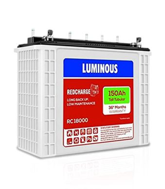 Luminous 150ah Tall Tubular Battery RC18000