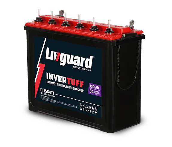 Livguard Invertuff 150AH Tall Tubular Battery IT 1554TT