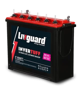 Livguard Invertuff IT 1666TT 160AH Tall Tubular Battery