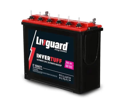Livguard Invertuff IT 1666TT 160AH Tall Tubular Battery