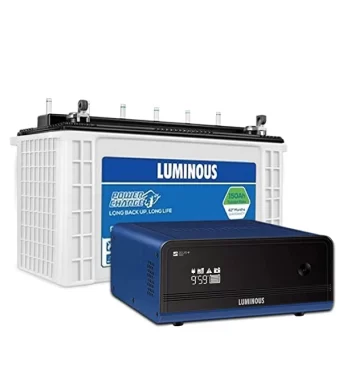 Luminous Zelio+ 1100 Inverter with Power Charge 18042TJ 150 Ah Tubular Battery