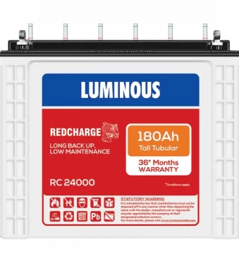 Luminous 180Ah RC24000 Tall Tubular Battery