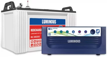 Luminous Eco Volt+ 850 with Red Charge RC 16000 135 Ah Battery