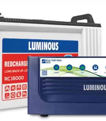 Luminous Eco Volt+ 850 with Red Charge RC 16000 135 Ah Battery