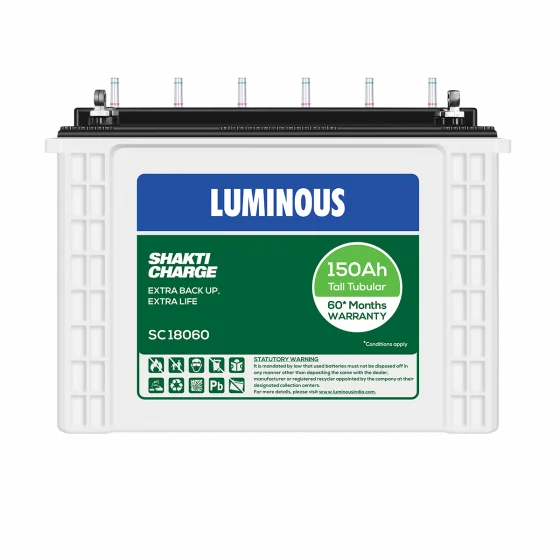 LUMINOUS SC 18060 Tubular Inverter Battery