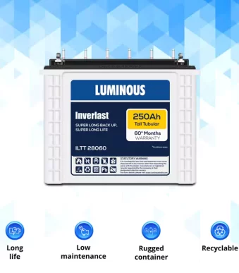 Luminous-Inverlast-ILTT28060-250-Ah-Tall-Tubular-Inverter-Battery