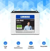 LUMINOUS LifeMax LM18075 150Ampere per hours(Ah) Tall Tubular Battery Tubular Inverter Battery (150Ah)