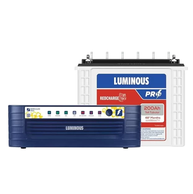 Luminous Hercules 1600 inverter with RC25000 PRO battery