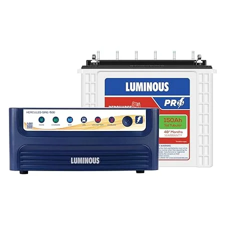 Luminous Hercules 1500 inverter with RC18000 PRO battery