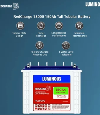 Luminous RC18000ST PRO 150Ah Short Tabular Battery