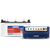 Luminous Power Sine 800 Pure Sine Wave 700VA/12V Inverter + RC18000ST PRO 150Ah Short Tabular Battery 36M Inverter & 48M Battery Warranty