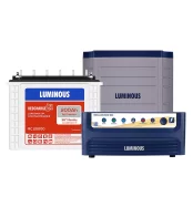 Luminous Hercules 1500 Sine Wave 1400VA 12 Volt Inverter with Red Charge RC 25000 Tall Tubular 200 Ah Battery & Trolley Combo
