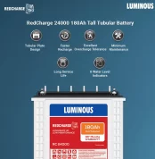 Luminous RC 24000 180 Ah Tall Tubular Battery