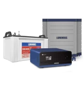 Luminous Inverter & Battery Combo with Trolley (Zelio+ 1100 Pure Sine Wave 900VA/12V Inverter, Red Charge RC 15000 PRO Short Tubular 120Ah Battery with Trolley) for Home, Office & Shops-Prerna