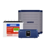 Luminous (Zolt 1100 Pure Sine Wave 900VA/12V Inverter with Red Charge RC 18000 Tall Tubular 150Ah Battery)Trolley