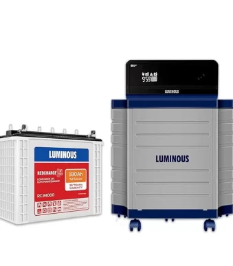 Luminous (Zelio+ 1100 Pure Sine Wave Inverter, RC 18000 Tall Tubular Battery)