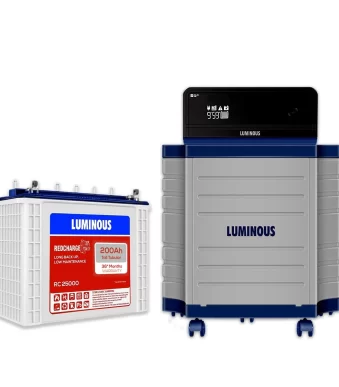 Luminous Office & Shops (Zelio+ 1100 Pure Sine Wave Inverter, RC 25000 200 Ah Tall Tubular Battery)