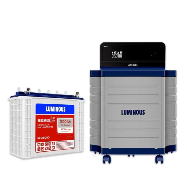 Luminous Office & Shops (Zelio+ 1100 Pure Sine Wave Inverter, RC 25000 200 Ah Tall Tubular Battery)